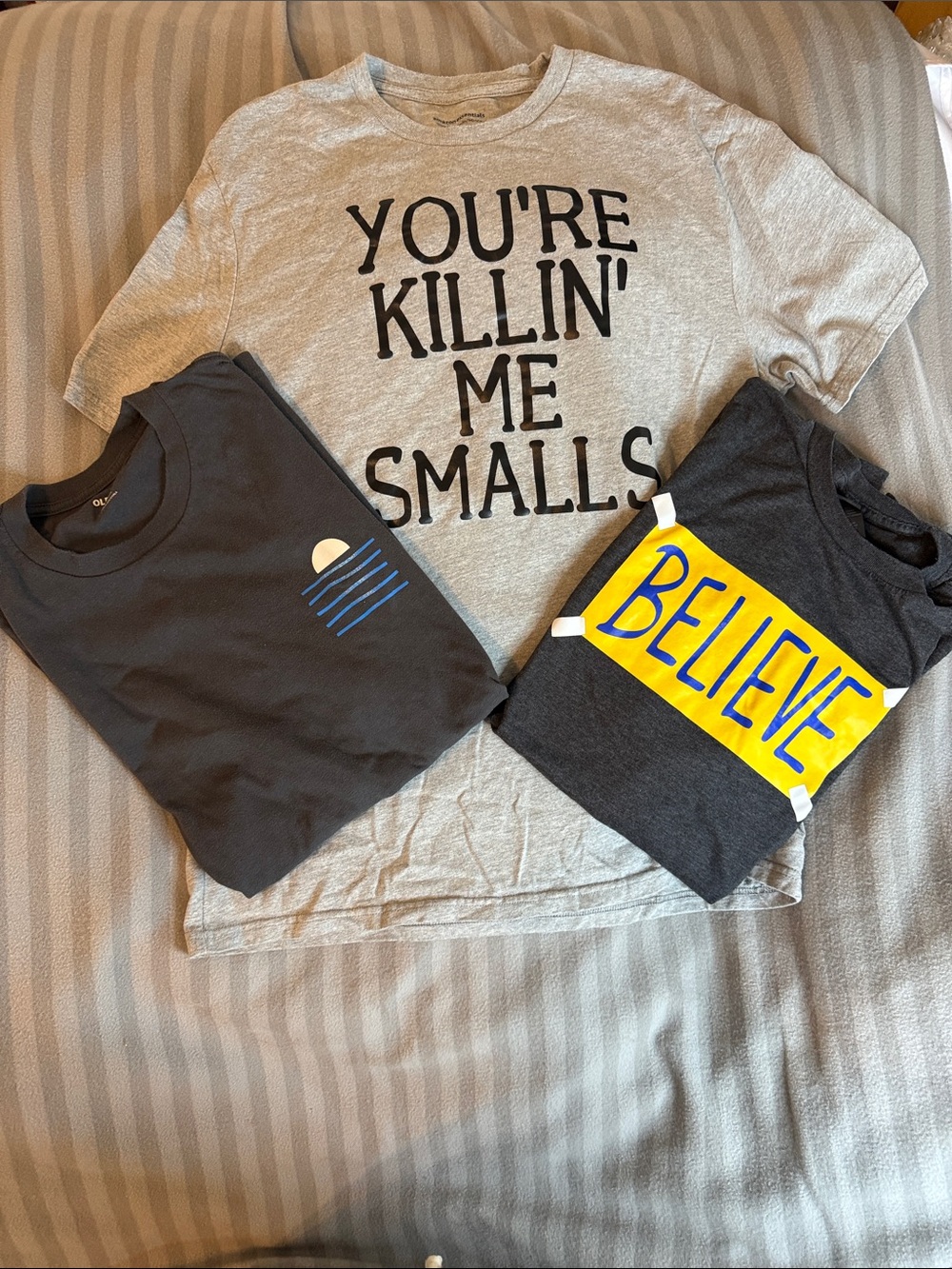 Men’s Gray Graphic Tee - You're Killin' Me Smalls